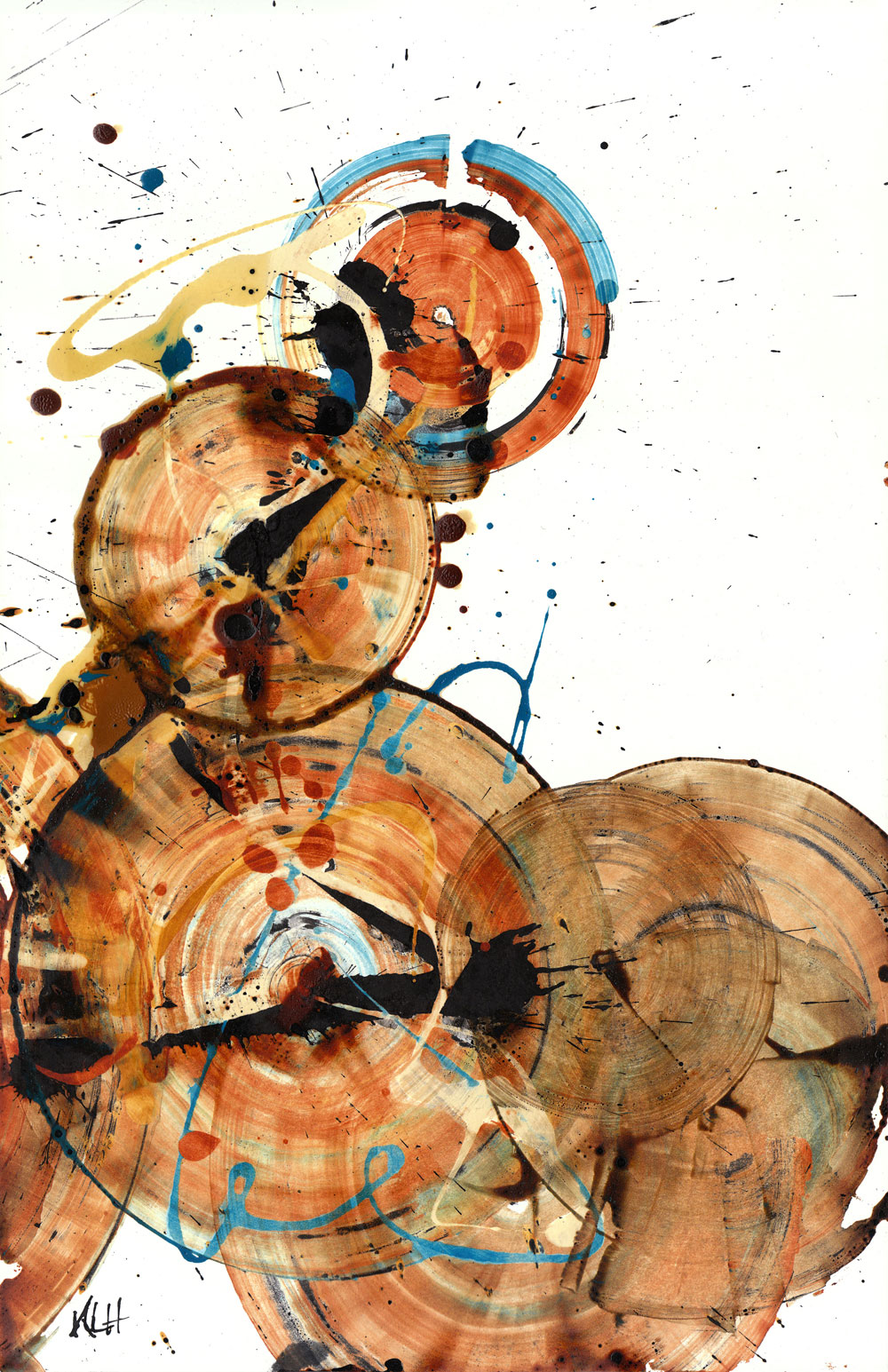 Round and Round We Go ---- O.r.i.g.i.n.a.l. Modern Abstract Painting ---- 160.010611