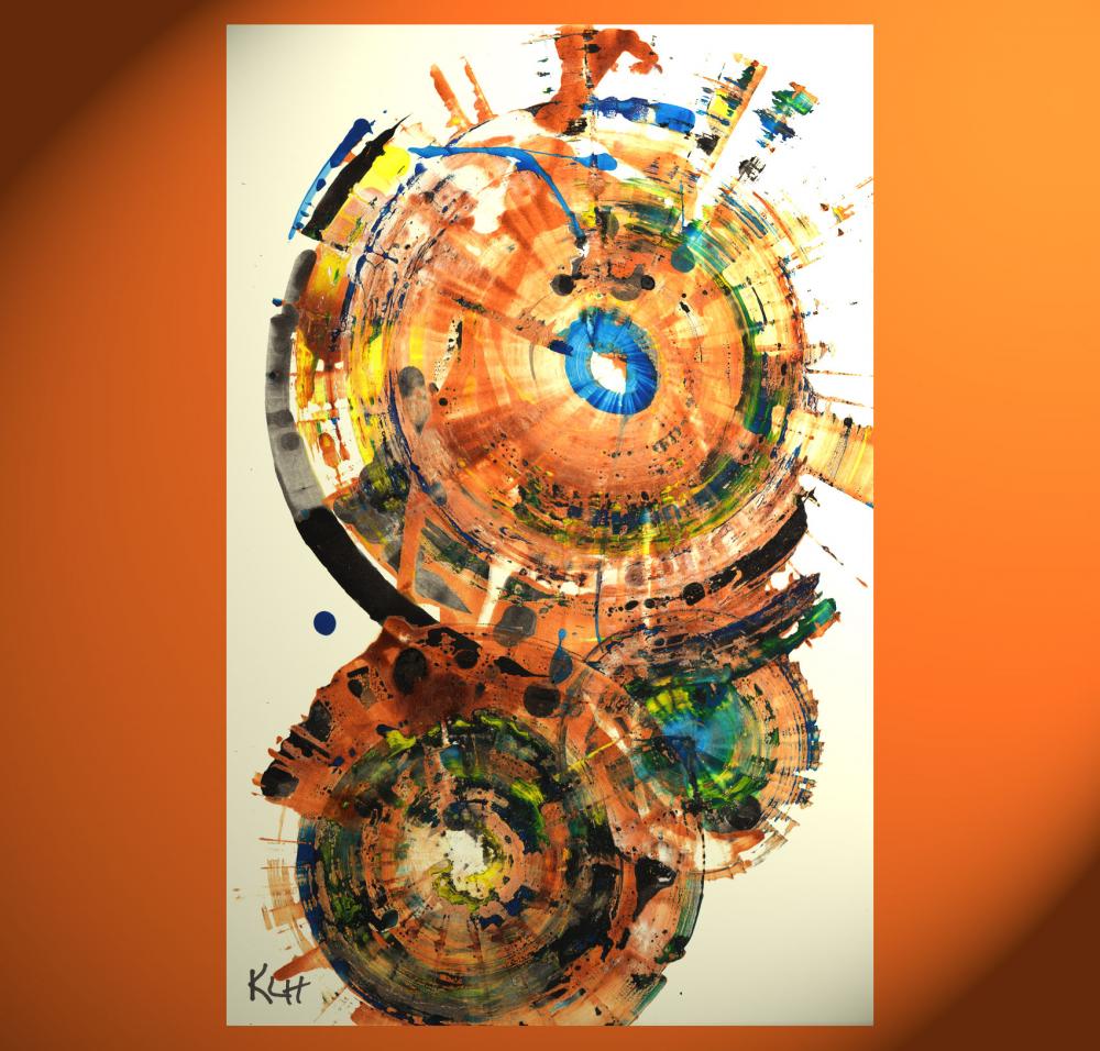 Modern Abstract Original Painting - Abstract Expressionism -- The SUNshine Of My Heart -- Contemporary Abstract Paintings - 1051.051112