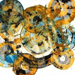 Magical Spheres Abound -- Modern Abstract Original Paintings -- Contemporary Art -- 991.042212