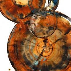 Modern Abstract Original Art -- Abstract Expressionism -- Contemporary Abstract Paintings - Red Sun Rising  1027.050412